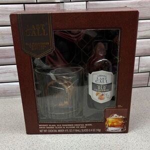 Old Fashioned Cocktail Set - Brown